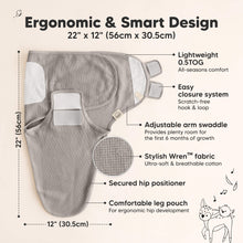 Load image into Gallery viewer, 3-Pack Soothe (Wren) Swaddle Wraps