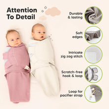 Load image into Gallery viewer, 3-Pack Soothe (Wren) Swaddle Wraps (Roseate)