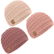 Load image into Gallery viewer, 3-Pack Warmzy Baby Beanies