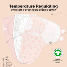 Load image into Gallery viewer, 3-Pack Soothe Swaddle Wraps (ABC Land Rose)