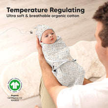 Load image into Gallery viewer, 3-Pack Soothe Swaddle Wraps with Knot Hats (Prairie)