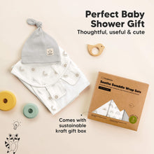 Load image into Gallery viewer, 3-Pack Soothe Swaddle Wraps with Knot Hats (Shifts)