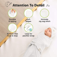 Load image into Gallery viewer, 3-Pack Soothe Swaddle Wraps with Knot Hats (Soft White)