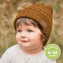 Load image into Gallery viewer, 3-Pack Warmzy Baby Beanies (Latte, M)
