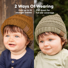 Load image into Gallery viewer, 3-Pack Warmzy Baby Beanies (Latte, M)