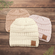 Load image into Gallery viewer, 3-Pack Warmzy Baby Beanies (Tea Rose, M)