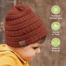 Load image into Gallery viewer, 3-Pack Warmzy Baby Beanies (Terracotta, M)