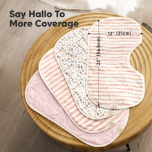 Load image into Gallery viewer, 4-Pack Hallo Burp Cloths (Sweet Charm)