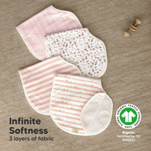 Load image into Gallery viewer, 4-Pack Hallo Burp Cloths (Sweet Charm)