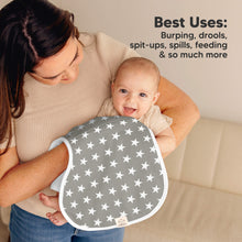 Load image into Gallery viewer, 4-Pack Hallo Burp Cloths (Grayscape)