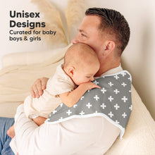 Load image into Gallery viewer, 4-Pack Hallo Burp Cloths (Grayscape)