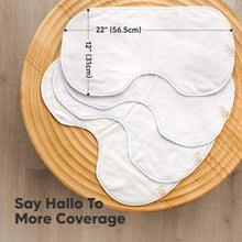 Load image into Gallery viewer, 4-Pack Hallo Burp Cloths (Soft White)