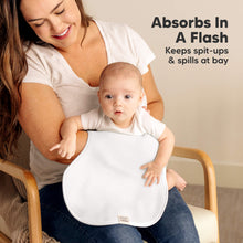 Load image into Gallery viewer, 4-Pack Hallo Burp Cloths (Soft White)