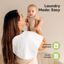 Load image into Gallery viewer, 4-Pack Hallo Burp Cloths (Soft White)