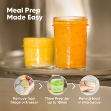 Load image into Gallery viewer, 4-Pack Prep Jars Food Glass Containers (Musk Dusk)