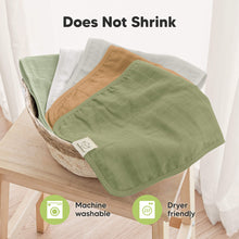 Load image into Gallery viewer, 5-Pack Lumi Muslin Burp Cloths (Pine)