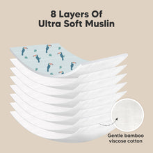 Load image into Gallery viewer, Softe Muslin Baby Burp Cloth (Wildscape)