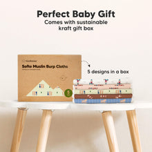 Load image into Gallery viewer, Softe Muslin Baby Burp Cloth (Toy Land)