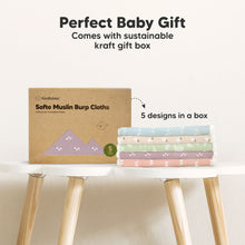 Load image into Gallery viewer, Softe Muslin Baby Burp Cloth (Wild Bloom)