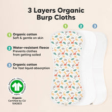 Load image into Gallery viewer, Urban Burp Cloths (Mesozoic)