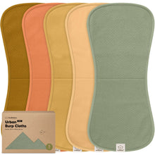 Load image into Gallery viewer, 5-Pack Urban Quin Burp Cloths (Phase)
