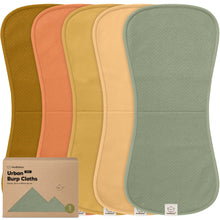 Load image into Gallery viewer, 5-Pack Urban Quin Burp Cloths