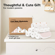 Load image into Gallery viewer, 6-Pack Cami Baby Washcloths (Petals)