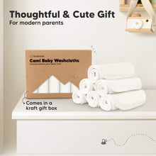 Load image into Gallery viewer, 6-Pack Cami Baby Washcloths (Soft White)