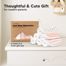 Load image into Gallery viewer, 6-Pack Cami Baby Washcloths (Sweet Charm)