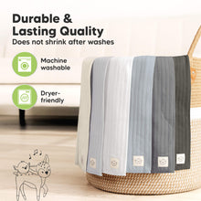 Load image into Gallery viewer, 6-Pack Shea (Stria) Burp Cloths (Granite)