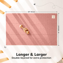 Load image into Gallery viewer, 6-Pack Shea (Stria) Burp Cloths (Mauve)