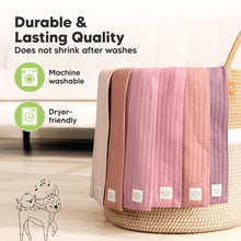 Load image into Gallery viewer, 6-Pack Shea (Stria) Burp Cloths (Mauve)