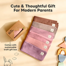 Load image into Gallery viewer, 6-Pack Shea (Stria) Burp Cloths (Mauve)