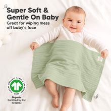 Load image into Gallery viewer, 6-Pack Shea (Stria) Burp Cloths (Muted Pastel)