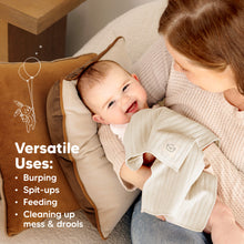 Load image into Gallery viewer, 6-Pack Shea (Stria) Burp Cloths (Rosewood)