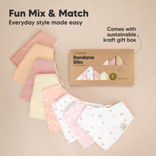 Load image into Gallery viewer, 8-Pack Organic Bandana Bibs (Butterflies)