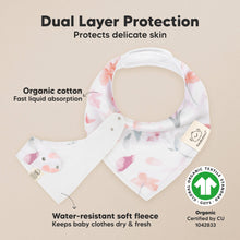 Load image into Gallery viewer, 8-Pack Organic Bandana Bibs (Bloom)