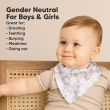 Load image into Gallery viewer, 8-Pack Organic Bandana Bibs (Bloom)
