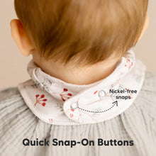 Load image into Gallery viewer, 8-Pack Organic Bandana Bibs (Bloom)