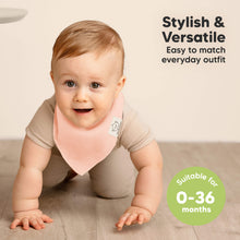 Load image into Gallery viewer, 8-Pack Organic Bandana Bibs (Dew)