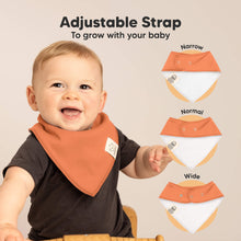 Load image into Gallery viewer, 8-Pack Organic Bandana Bibs (Eclipse)