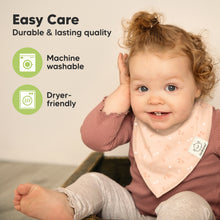 Load image into Gallery viewer, 8-Pack Organic Bandana Bibs (Fleur)