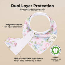 Load image into Gallery viewer, 8-Pack Organic Bandana Bibs (Flourish)