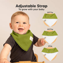 Load image into Gallery viewer, 8-Pack Organic Bandana Bibs (Sahara)