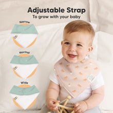 Load image into Gallery viewer, 8-Pack Organic Bandana Bibs (Roarsome)