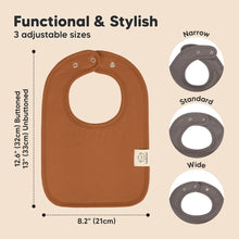 Load image into Gallery viewer, 8-Pack Coast Drool Bibs (Terracotta)