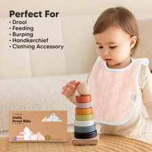 Load image into Gallery viewer, 8-Pack Hallo Drool Bibs (Marine Muse)