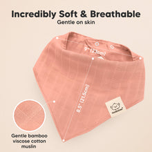 Load image into Gallery viewer, 8-Pack Lumi Muslin Bandana Bibs (Dew)