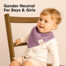 Load image into Gallery viewer, 8-Pack Lumi Muslin Bandana Bibs (Lavender)