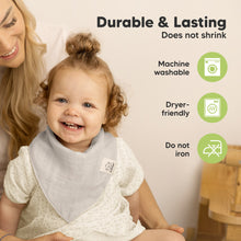 Load image into Gallery viewer, 8-Pack Lumi Muslin Bandana Bibs (Pine)